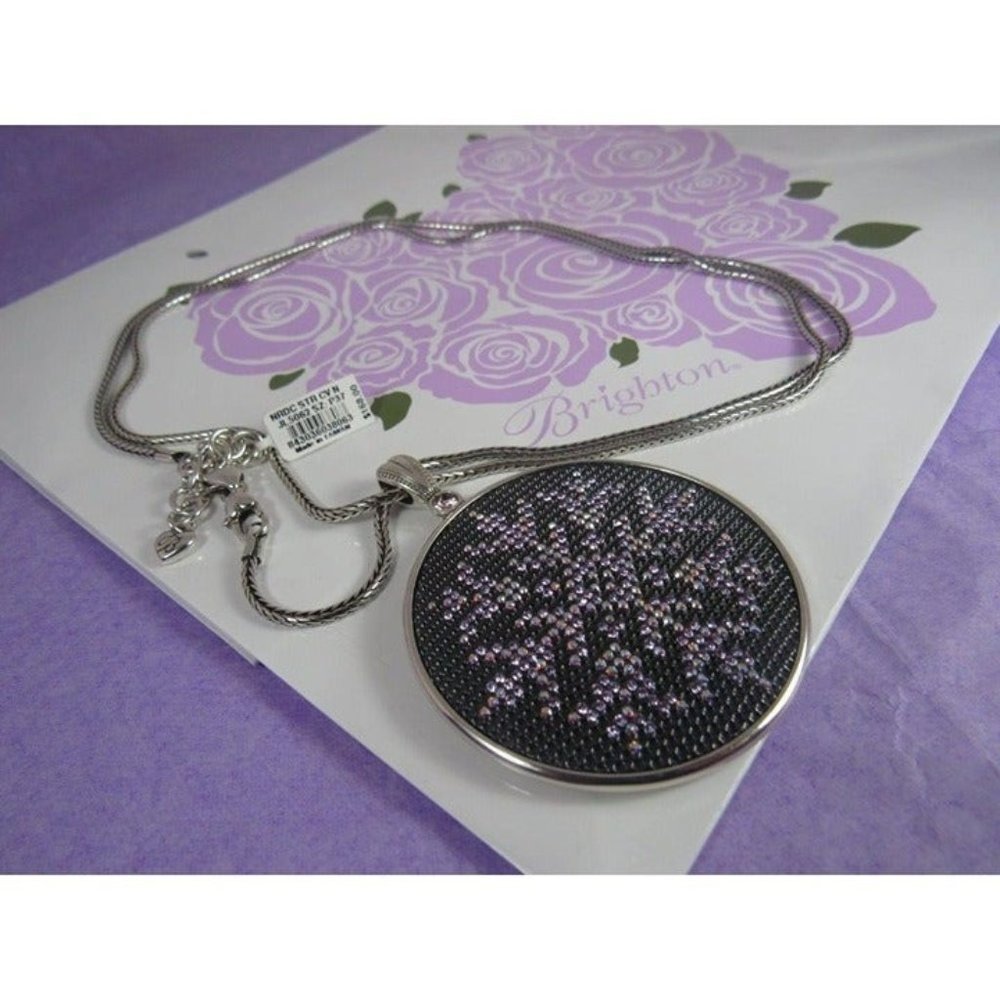Brighton NORDIC STAR Arctica  Disk REVERSIBLE Long NECKLACE NWtag $168